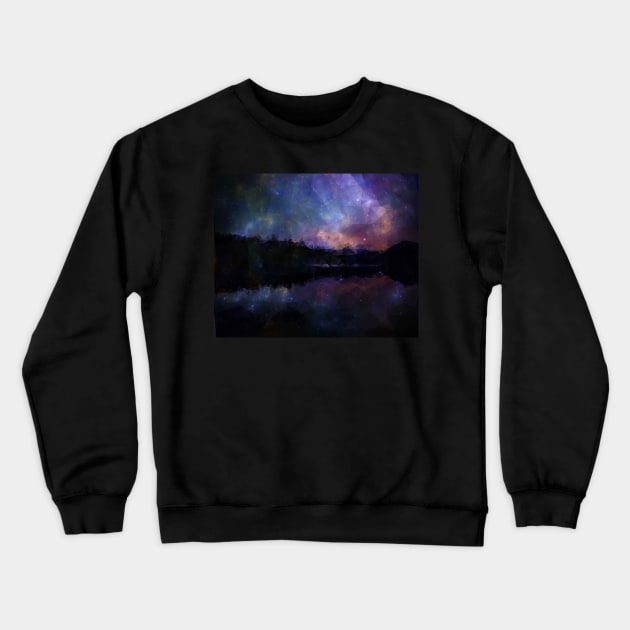 Take Me to the Stars Crewneck Sweatshirt by theartistmusician